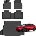 for Subaru Solterra 2023-2026 & Toyota BZ 2026 &Toyota BZ4X 2022-2026 Floor Mats, Car Mats TPE Rubber Rugs All Weather Floor Mats Cargo Liner Accessories