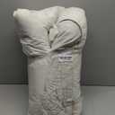 GRT King Size Grey Quilted Fitted Mattress Pad, 100% Waterproof Breathable Mattress Protector, Noiseless Hollow Cotton Mattress Topper, Fitted 8"-26" Deep, Dust Proof