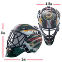 Franklin Sports NHL Team Logo Mini Hockey Goalie Mask with Case - Collectible Goalie Mask with Official NHL Logos and Colors