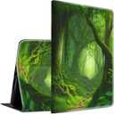 Case for Kindle Paperwhite 12th Generation & Kindle Colorsoft Signature Edition 2024 7 inch Lightweight Smart Case PU Leather Adjustable Stand Protective Cover with Auto Wake/Sleep - Forest Green