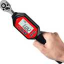 Digital Torque Wrench 1/4-inch Drive, 0.22-7.37 ft-lbs (0.3-10 Nm) (2.65-88.5 inch pound) with Buzzer & LED, Calibrated
