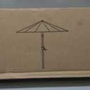 Tobeos 10FT Patio Umbrella, Outdoor Umbrella with Push Button Tilt and Crank, 8 Sturdy Ribs, UV Protection & Waterproof Market Umbrella for Pool, Backyard, Beach, Deck