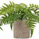 Briful Small Fake Plant Potted Plants Artificial Decor Plastic Ferns Plant Faux Plants in Pots for Home Living Room Bedroom Desk Bathroom Shelf Farmhouse Decoration