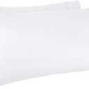 Kamas Egyptian Cotton Sateen Weave Pack of 2 Extra Large Pillowcase to Fit Your Oversized Pancake Large Huge & Gusseted Pillows (White, King Oversize- 23x43)