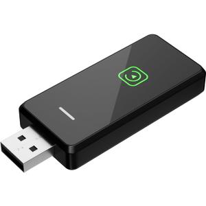 Wireless Carplay Adapter & Android Auto 2025 Upgrade Wired CarPlay to Wireless,2-in-1 Mini USB Design with Fast Stable Connection Car Play for Apple iOS 10+, Android 11+ Version