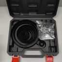 KATA Hole Saw Kit, 20PCS Hole Saw Set with 3/4"-6"(19-152mm) Multi-Size Saw Blades, Precision Hole Saw Drill Bit Kit with Mandrels & Solid Storage Case Cutting for Drywall, Soft Wood, PVC, Plastic (Black)