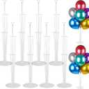 Voircoloria 8 Sets Balloon Stand Kits, Balloon Sticks Holder with Base for Table Graduation Birthday Baby Shower Gender Reveal Party Decorations