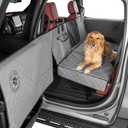 Ruff Liners Standard Back Seat Extender for Dogs, Gray As Seen on Shark Tank Hard Bottom Platform for Cars, SUVs & Mid-Size Trucks 400lb Support, Waterproof Rigid Back Seat Cover for Dogs