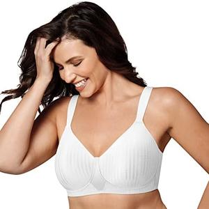 Playtex Women's Wireless Bra, Secrets Perfectly Smooth Wirefree Bra, Full Coverage, US4707, Size 40 DDD