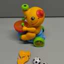 Baby Elephant Musical Crawling Toy with Lights, Sounds, Blowing Ball, Infant Sensory Toys, Birthday Gifts for Kids Boy Girl 3 4 5 6 7 8 Years (Yellow)