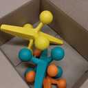 AceOrbit 3 Pcs Mid Century Modern Decor Cast Iron Jack Figurine Set Medieval Table Decor Orange Blue Yellow Cast Iron Jack Ornaments for Home Office Living Room Cabinets Bookshelves Desktop Decoration