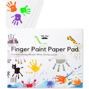 Mr. Pen- Finger Paint Paper for Kids, 11 x 14 inches, 22 Sheets, Art Paper for Kids