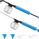 Qualirey 2 Pack Diatomaceous Earth Duster, 250ml Garden Powder Applicator Dispenser, Bulb Duster Sprayer, Home Powder Applicator, Puffer Sprayer for Multi Purpose Indoor & Outdoor (Blue)