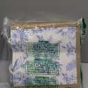 Paterr 6 Pcs Bridesmaid Bags Blue White Vintage Floral Burlap Tote Bridal Party Gift Bags Reusable Jute Tote with Handles Medium for Wedding Day Engagement DIY Shopping Bridal Shower