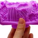 Goddess Rose Silicone Fondant Molds Flower Fairy Chocolate Baking Molds for Cake Decorating Cupcake Topper Gum Paste Candy Polymer Clay