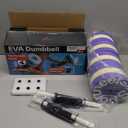 Sportneer Water Weights Aquatic Exercise Dumbbells Water Dumbbell Aerobics Workouts Set of 2 EVA Foam Pool Weights Dumbbells Set Aqua Fitness Barbells Equipment for Water Aerobics Weight Loss (X-Large Purple)