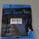 Lux Dual Grip Socks - Soccer Grip Socks for Men and Women. GripArray Performance & Comfort, White