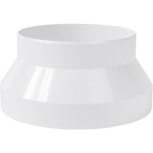 Vent Systems 4" to 5" Inch Pipe Reducer Adapter - Duct Connector Fitting for HVAC Ventilation Heating, Cooling, ABS Plastic PVC Pipe - Inline Duct Reducer - PVC Pipe Fittings - Ducting Converter