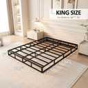 YORMDMO King Size Box Spring, 7 Inch Mid Profile Box Springs with Washable Cover, Heavy Duty Metal Mattress Foundations Easy Assembly 3000 lbs Capacity