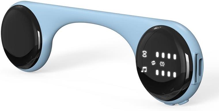 Under-Pillow Speaker for Sleeping - Mini Portable Wireless Bluetooth Bone Conduction, with White Noise & Timer | Supports TF Card, Suitable for Side Sleepers and Sleep DifficultiesBlue