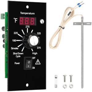 Control Panel Replacement for Traeger BAC236 Controller Digital Elite Thermostat BAC365 Wood Pellet Smoker with 7" RTD Temperature Probe Sensor BAC194 Grill Accessories