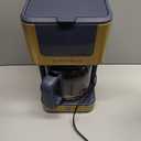 West Bend Timeless 12-Cup Programmable Coffee Maker with Brew Strength Selector for Hot and Iced Coffee, Includes 1-4 Cup Brew Option and Permanent Filter (Blue/Gold)