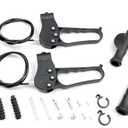 2Set Walker Rollator Replacement Brake,41 Inch Cable,Adjustable Wheel Lock,w/Hardware, Cable,Clip,Left and Right Hand Grip,Compatible with All Brands 3/4 Wheel Aluminum Steel Rollator,Universal Parts