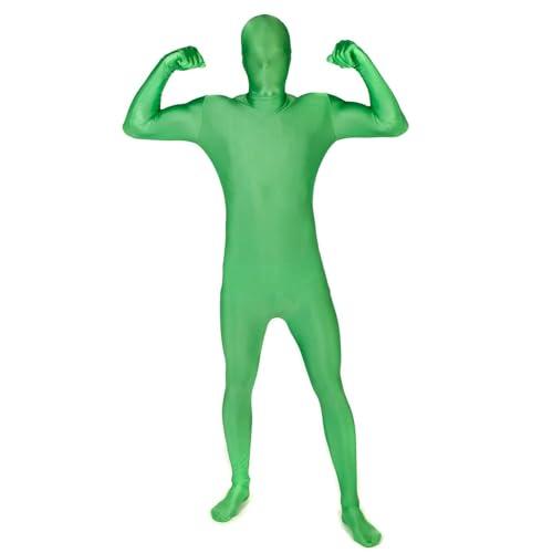 Morphsuits Green Morph Suits Adults, Green Screen Suit, Green Unitard Motion Capture Suit, Green Man Suit, Zentai Bodysuit L