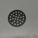 Round 4 Inch Screw-in Floor Drain Cover Replacement Shower Drainer Grate with Screws (Matte Black)