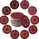 100PCS 5 Inch 8 Holes Sanding Discs 60 120 240 400 600 800 1000 1200 1500 2000 Grit Sandpaper Sander Round Sand Paper (100pcs 60-2000 grit)