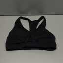 Sports Bras for Women Push Up Medium Impact Racerback Workout Yoga Bra Womens Deep V Padded Sports Bra with Support Gym Tops (Black) M