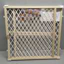 Toddleroo by North States - Diamond Mesh Wooden Baby Gate: Pressure Mounted Baby Gate for Doorways - Adjustable 26.5 to 42 Inches Wide - 23 Inches Tall