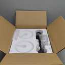 PARTPHONER Bathroom Light Fixtures, Bathroom Lighting Fixtures Over Mirror, Interior Classic Vanity Lights, Modern Vanity Light with Textured White Glass Shade, Matte Black, 2-Light