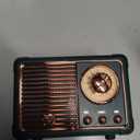 PRUNUS J-999 Retro Bluetooth Speaker,Vintage Decor,Mini Wireless Bluetooth Speaker,Cute Old Fashion Style Support USB/TF Card/AUX for Kitchen Desk Bedroom, White Elephant Gifts for Adults Men Women (Green)