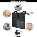Cosmos Armrest Chair Side Organizer Bedside Caddy Organizer Bunk Bed Storage Bag Armchair Wheelchair Hanging Side Pocket Bag for Ipad, Tablet, Phone, Remote Control, Magazines, Books & Water Bottle