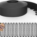 4 inch Tall Landscape Edging Kit 120FT Garden Edging with 210 Spikes for Lawn Edging and Flower Beds (Black, 120FT)