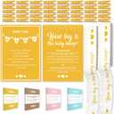 Party Hearty Funny Baby Shower Games for Girl or Boy, Set of 2: How Big is The Bump & Don't Say Baby, Gold