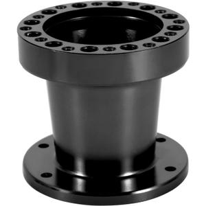 Steering Wheel Adapter Spacer, 3Inch Aluminium Steering Wheel Hub Spacer, Wheel Extension Adapter Kit (Black)