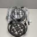 Yesland 2 Pcs Metal Plant Stand Indoor Outdoor, 2 Tier Black Iron Flower Plant Stand 26 Inches Detachable Tall Modern Plant Shelf Holder for Corner, Patio, Living Room, Garden