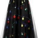 Women Cotton Maxi Skirt 2026 Boho Summer Flowy High Waist Tiered Crochet Lace Long Skirts with Pocket for Beach, 2XL