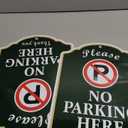 Please No Parking Here Sign - 2 Pack, 10 x 14 Rust Free Aluminum Private Drive Sign, Weatherproof, Fade Resistant, Easy Mounting.