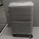 Samsonite Freeform Hardside Carry-On Luggage with Spinner Wheels - Hardshell Suitcase - TSA, Airline-Approved - Expandable Hard Shell, Smooth Rolling Wheels for Lightweight Travel - Light Grey
