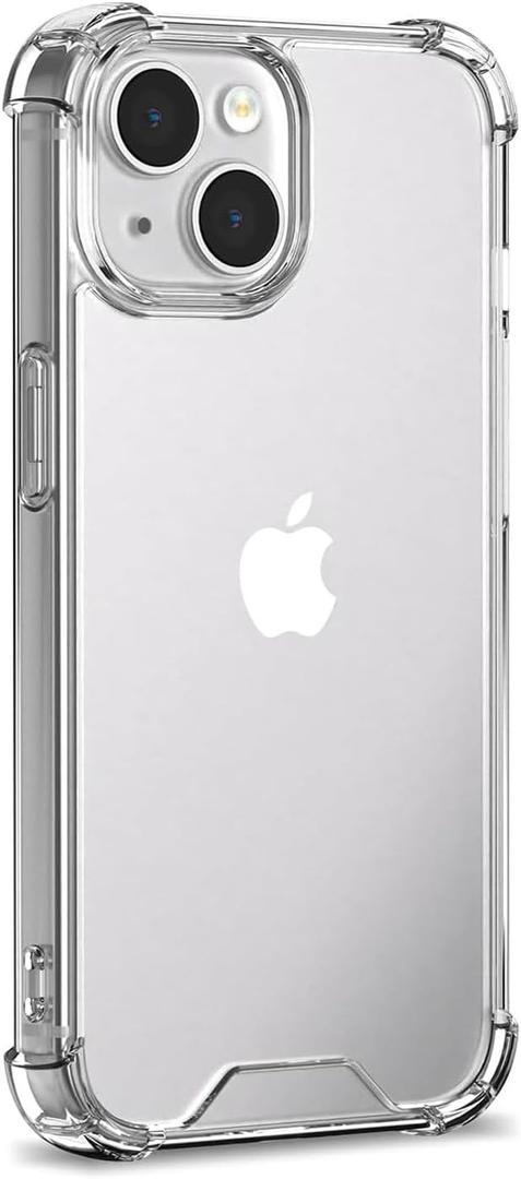 Compatible with iPhone 15 Pro Case Clear,Transparent [][Military Grade Drop Protection] Slim Shockproof Phone Cases Shockproof Bumper Slim Protection Cover Women Men 2023,Clear