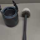 MR.SIGA Toilet Bowl Brush and Holder, Premium Quality, with Solid Handle and Durable Bristles for Bathroom Cleaning, Gray, 1 Pack (One Size)