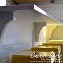 Ekena Millwork BKTW02X04X06TMRW Small Thompson Wood Wood Brackets, 2 1/2"W x 4"D x 6"H , Rubberwood