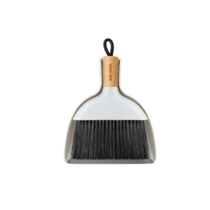 MR.SIGA Mini Dustpan and Brush Set, Portable Cleaning Brush and Dustpan Combo with Bamboo Handle, 1 Set