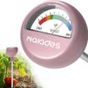 Soil Moisture Meter, Naiades Rose Gold Plant Hygrometer Sensor Water Monitor for Farming Gardening Indoor Outdoor Plants (No Batteries Needed) Rose Gold