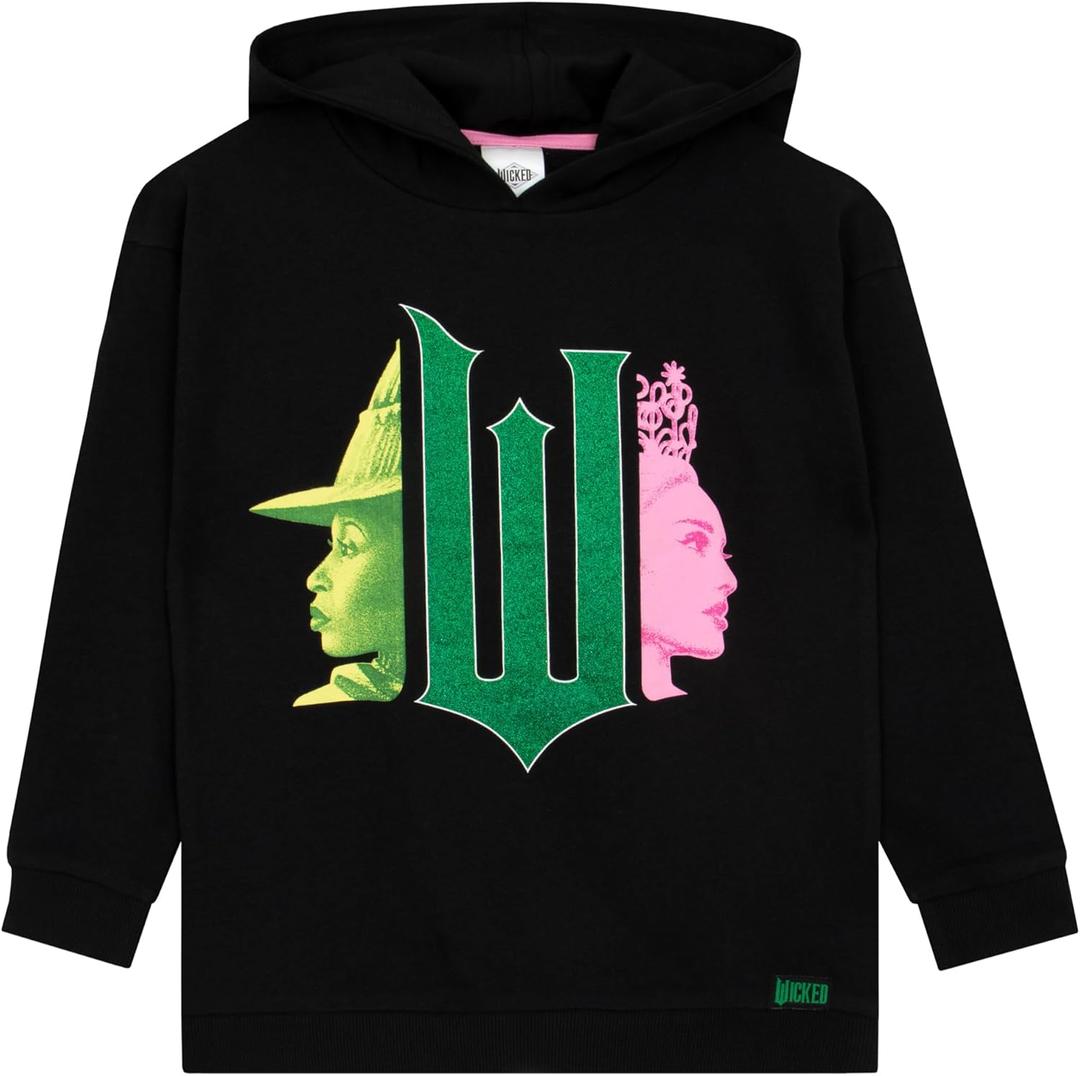 wicked Hoodie | Girls Hoodies | Girls Sweatshirt | Sizes 7 To 14 (Black)