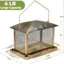 IWNTWY Bird Feeder, 6LB Large Capacity Bird Feeders for Outdoor Hanging