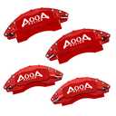 AOOA Powder Coating Aluminum Red with White Character Caliper Cover Fits Toyota Camry XSE Electronic Brake and RAV4 2019-2025,Lexcus ES 2019-2024 .(set of 4)
